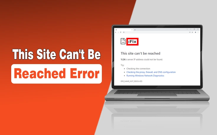 This Site Can't Be Reached Error