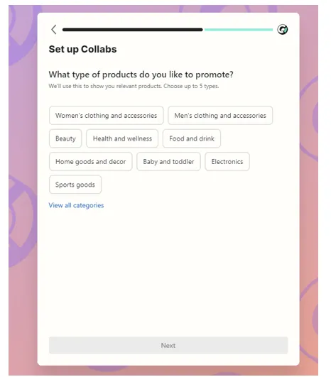 type of products you promote