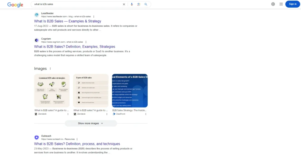 user perspective for b2b sales