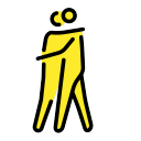 Yellow Hugging Sticker