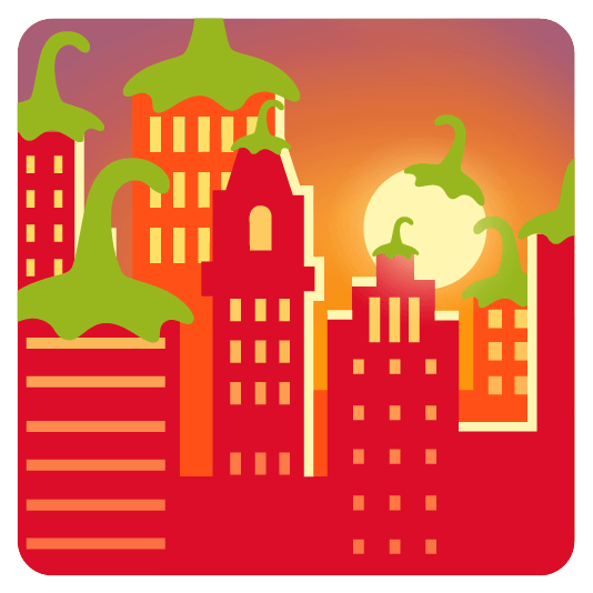 city sunrise hot pepper