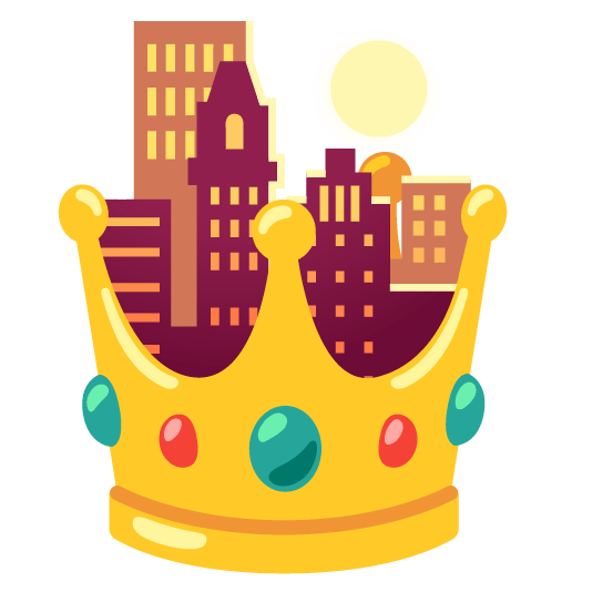 city sunrise crown