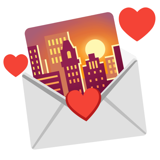 city sunrise love letter