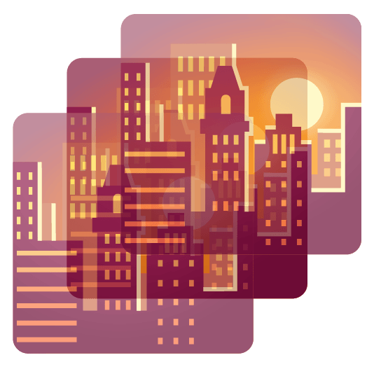 city sunrise heartbeat