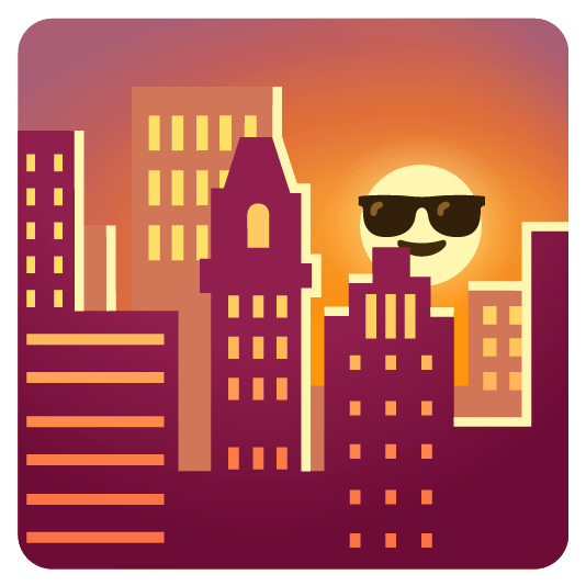 city sunrise sunglasses