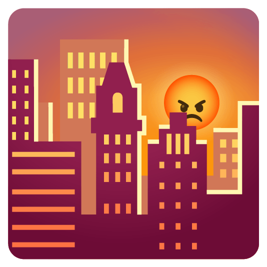 city sunrise rage