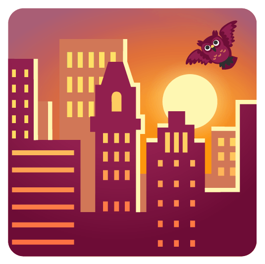 city sunrise owl