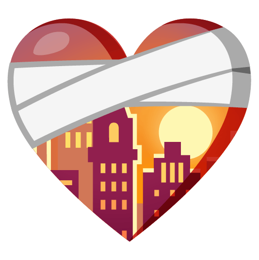 city sunrise mending heart