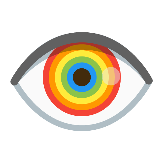 rainbow eye