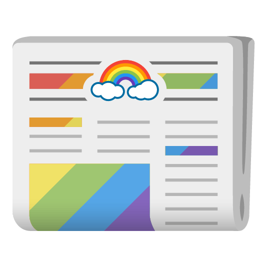 rainbow newspaper