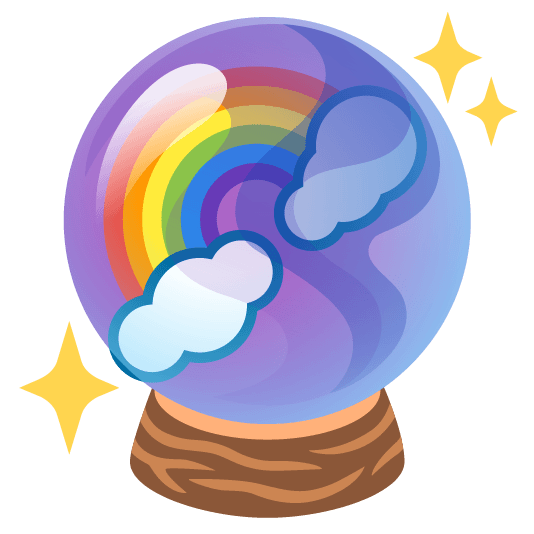 rainbow crystal ball