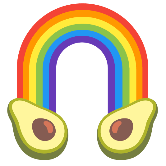 rainbow avocado
