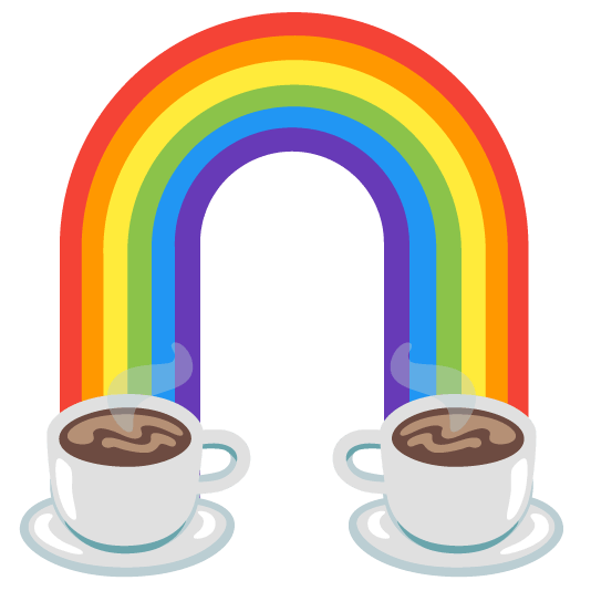 rainbow coffee