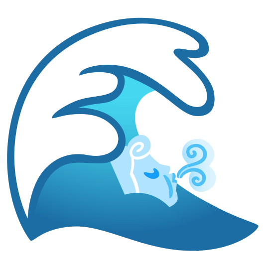 ocean wind blowing face