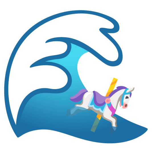 ocean carousel horse