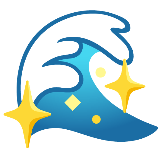 ocean sparkling heart