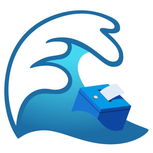 ocean ballot box with ballot