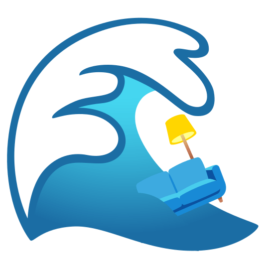 ocean couch and lamp