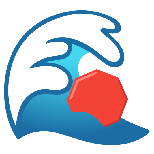 ocean octagonal sign