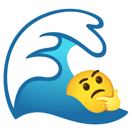 ocean thinking face