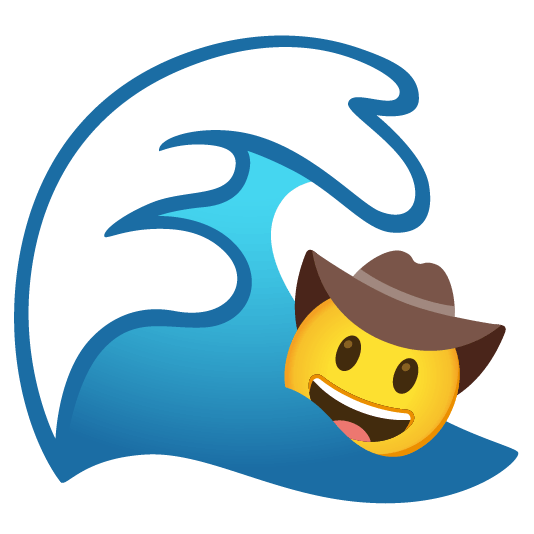 ocean face with cowboy hat