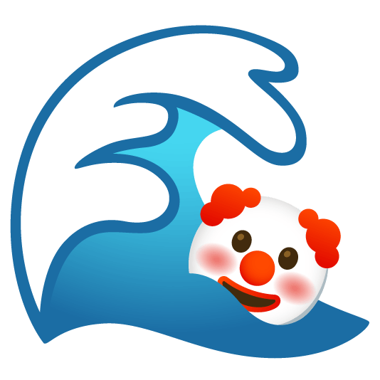ocean clown face