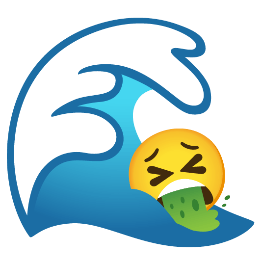 ocean face vomiting