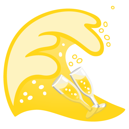 ocean clinking glasses