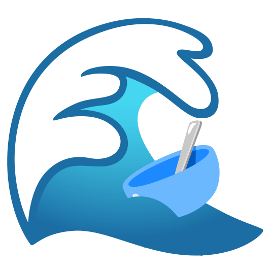 ocean bowl with spoon