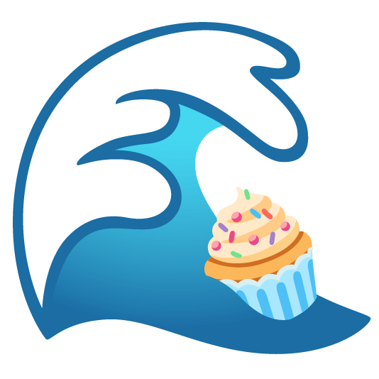 ocean cupcake