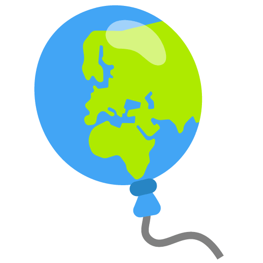 earth africa balloon