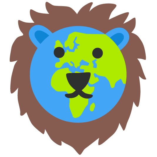 earth africa lion face