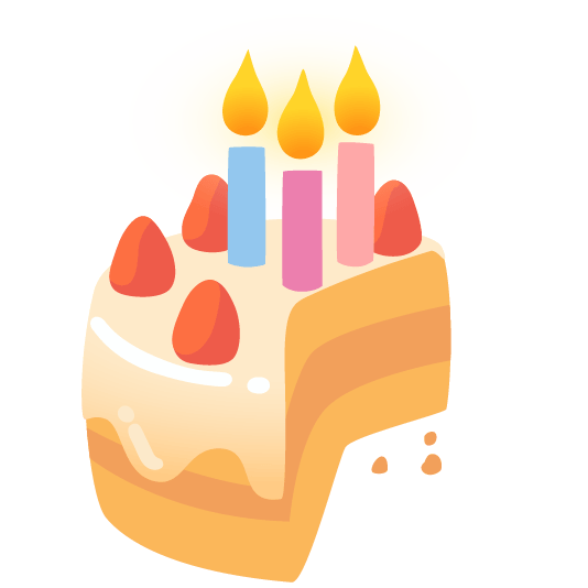 last quarter moon with face birthday