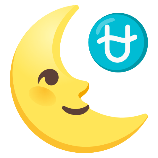 last quarter moon with face ophiuchus