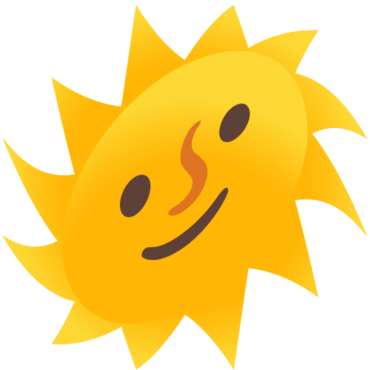 sun with face sun with face