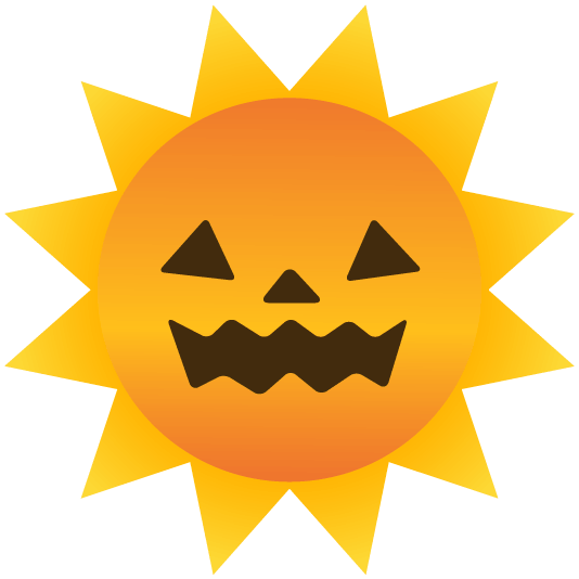 sun with face jack o lantern