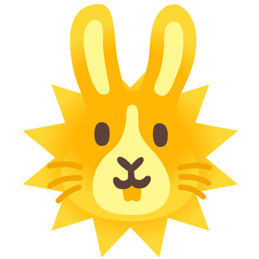 sun with face rabbit