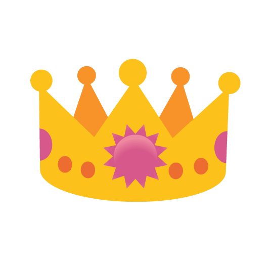 sun with face crown