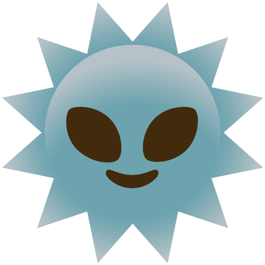 sun with face alien