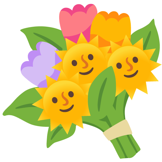 sun with face bouquet