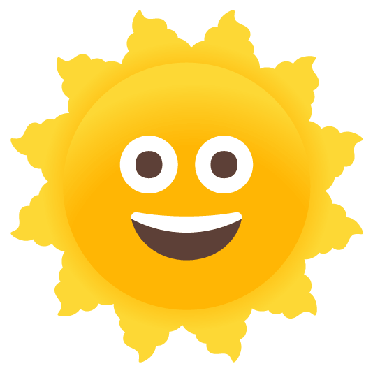 sun with face hankey