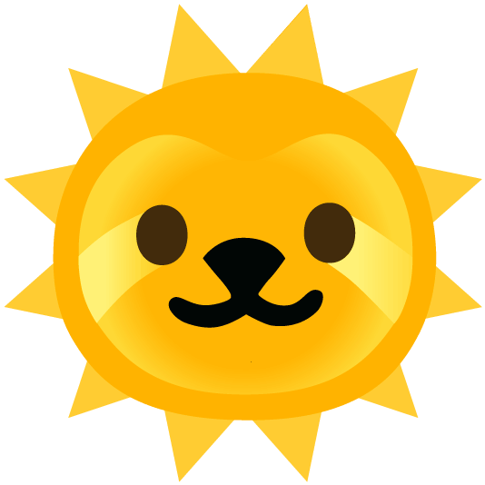 sun with face sloth