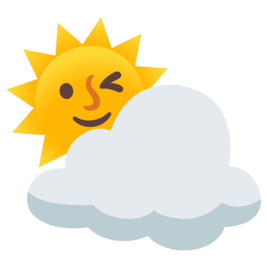 sun with face cloud