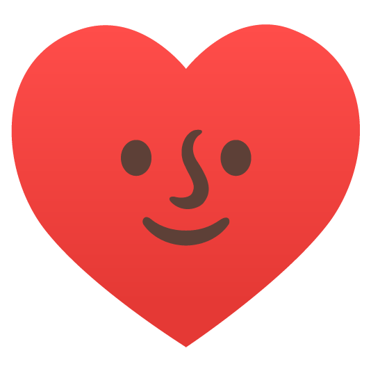 sun with face hearts