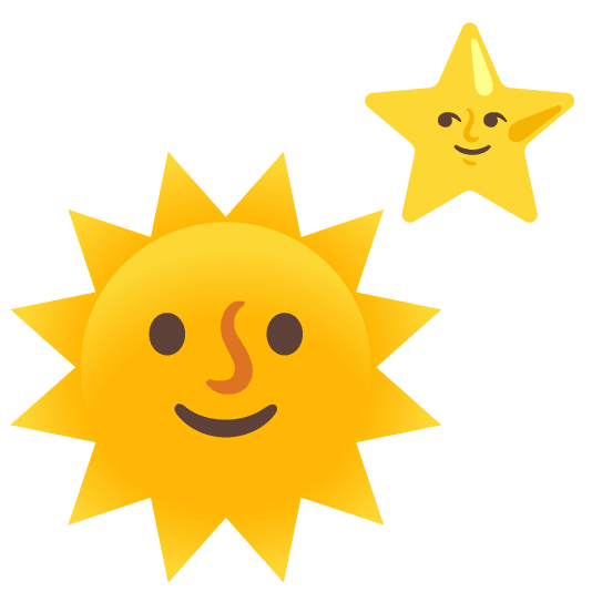 sun with face star