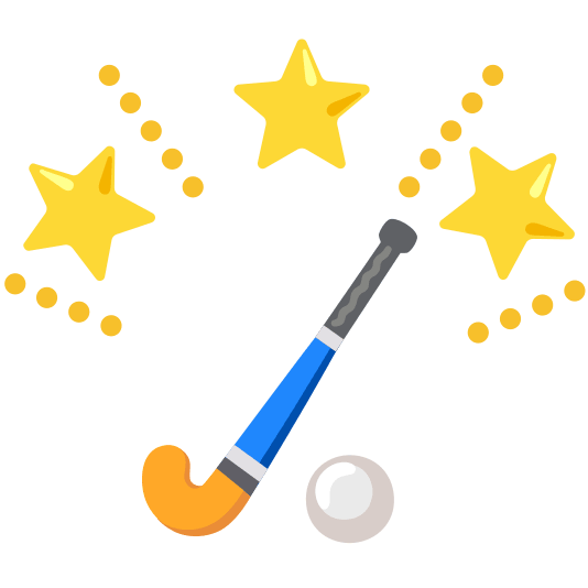 star2 field hockey stick and ball