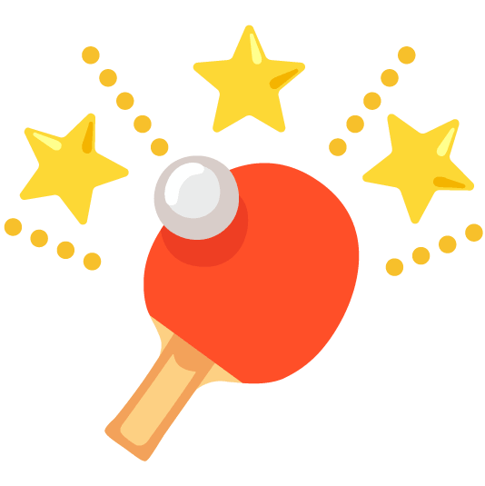 star2 table tennis paddle and ball