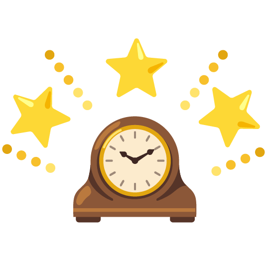 star2 mantelpiece clock