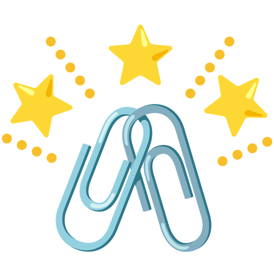 star2 linked paperclips