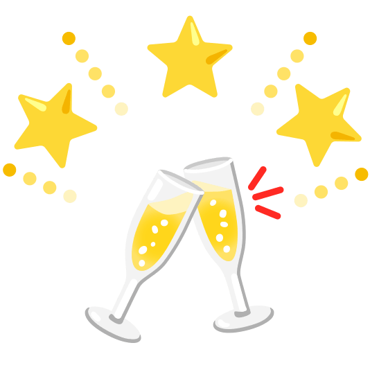 star2 clinking glasses